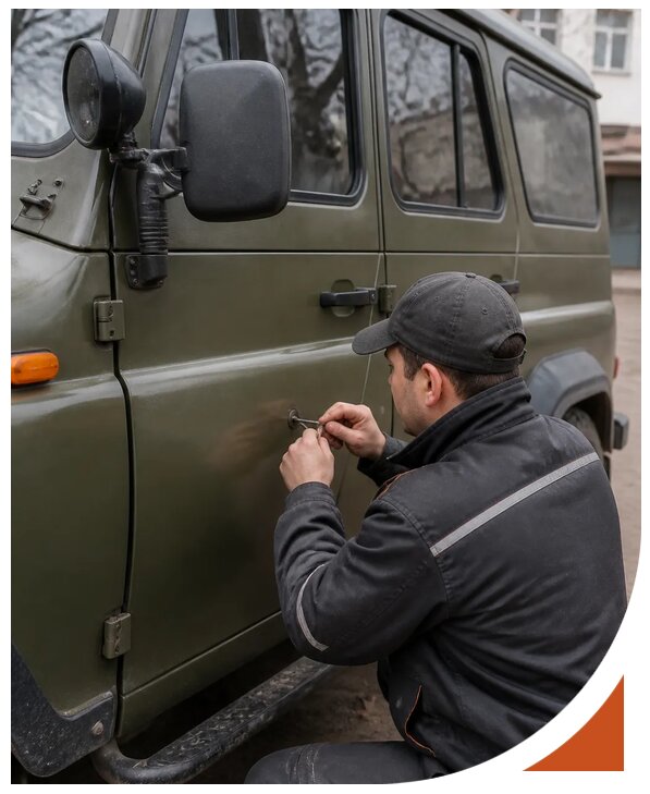 Профессиональное вскрытие автомобиля УАЗ без повреждений в Климовске