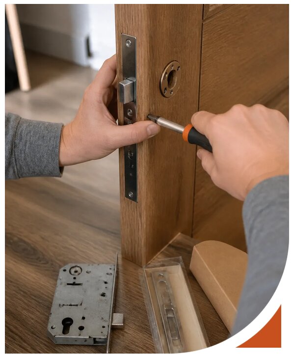 Профессиональная замена замка деревянной двери в Климовске